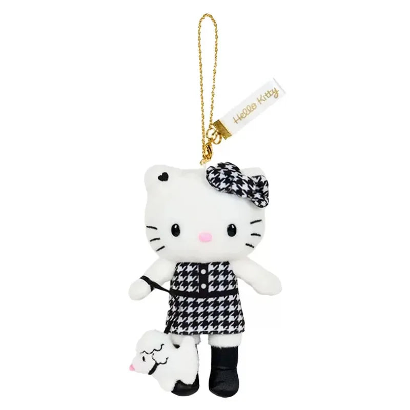 Kawaii Sanrio Hello Kitty Long Leg Dress Up Kimono Little Bear Plush Toys Keychain Cute Cartoon Backpack Pendant Decoration Gift