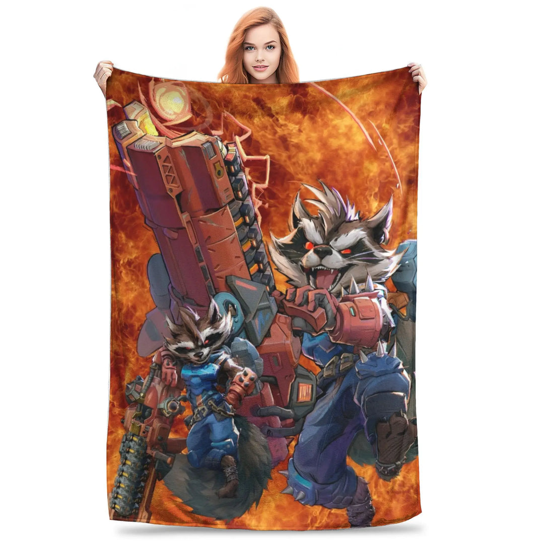 Luna Snow for Rivals Blanket Hero Shooter Video Game Fleece Funny Warm Throw Blanket for Coverlet All Season