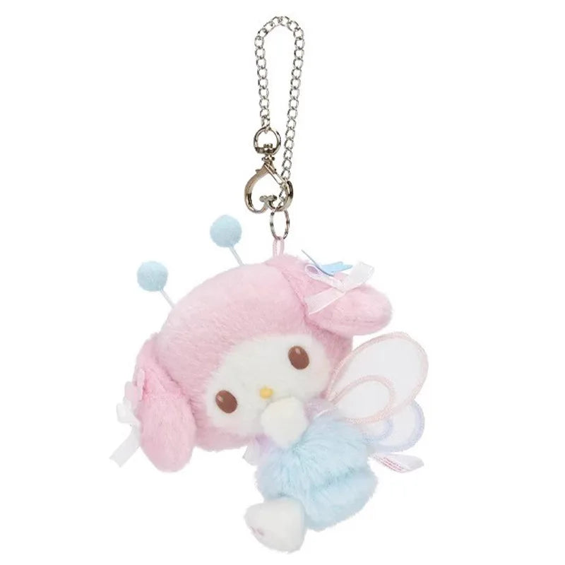 Sanrio Flower Field Whispers My Melody My Sweet Piano Kuromi  Plush Pendant Keychain Backpack  Accessories Keychain Girl gif