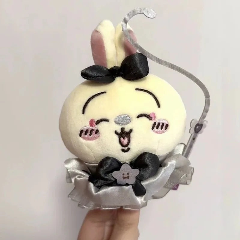 Anime Joke Bear Plush Doll Toys Cartoon Usagis Hachiwares xiaoba Dark Angel Demon Series Plush Keychain Bag Pendant kid Gift
