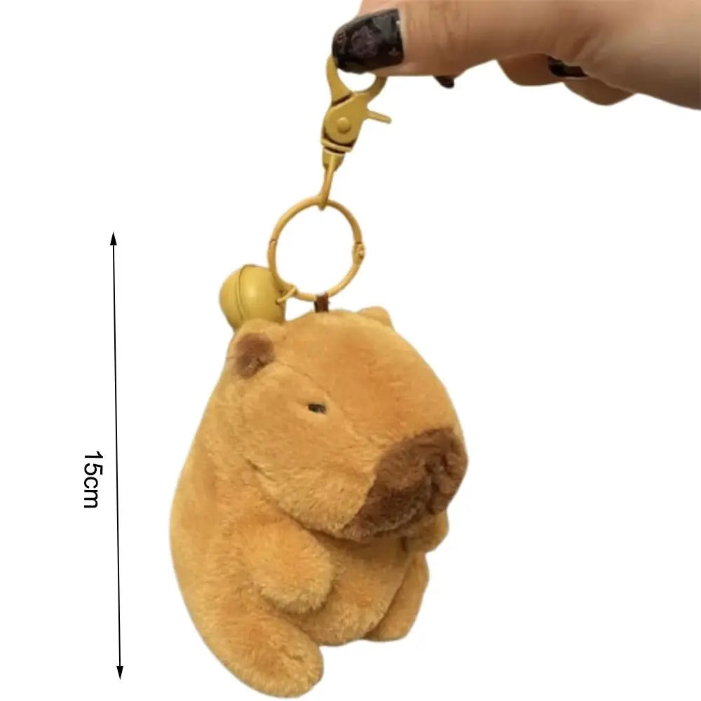 Cute Doll Capybara Plush Keychain Stuffed Guinea Pig Simulation Capibara Soft Doll Plush Gift Animal Capy Anime Fluffty Toy