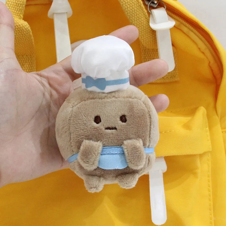 Cute Sumikkogurashi Plush Keychain Doll Soft Backpack Pendant White Sugar/Brown Sugar Children's Toys Christmas Surprise Gift