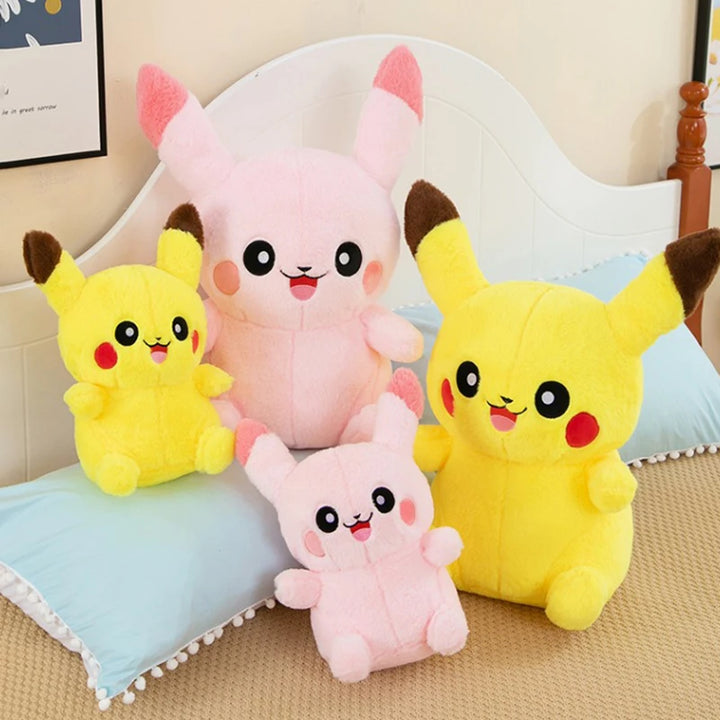 40/60/80cm Pokemon Plush Doll Pink Pikachu Rabbit Plush Pokémon Plushie Animal Stuffed Toys Kawaii Soft Pillow Gift for Children