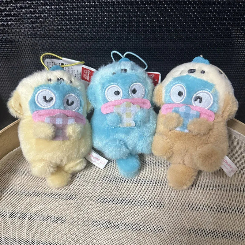 Kawaii Sanrio Hangyodon Plush Toys Kawaii Keychain Cartoon Cute Backpack Pendant Accessories Couple Christmas Creative Gifts