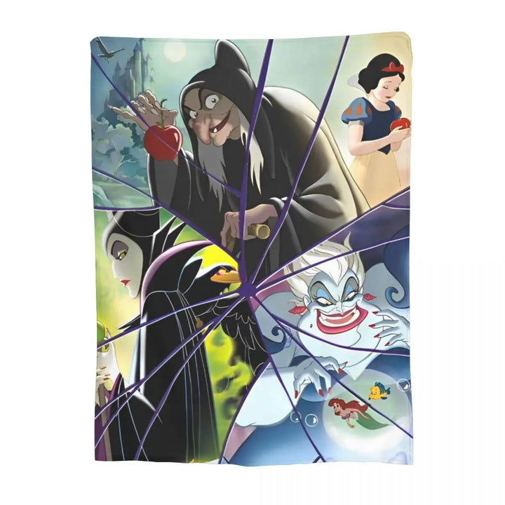 Evil Queen Blanket Coral Fleece Plush Textile Decor Villains Portable Soft Throw Blanket for Home Car Rug Piece