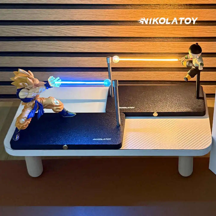 IN STOCK Dragon Ball Goku Figure Light Chaoz Action Figurine Nikolatoy Anime  Kamehameha Wave Magnetic Light Lamp Model Toy