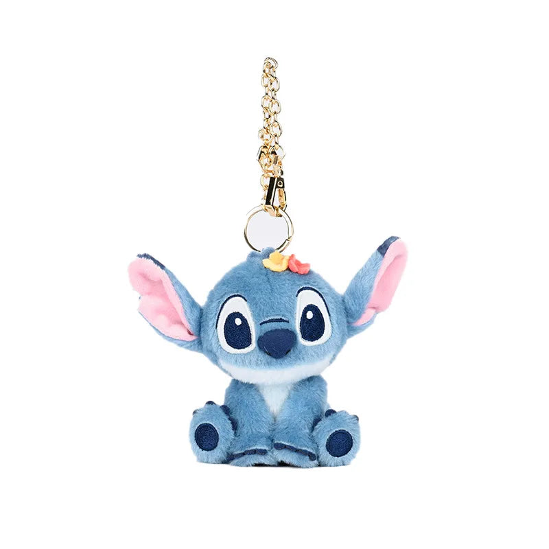 Disney Lilo&stitch Kawaii Plush Toys Backpack Pendant Cute Cartoon Keychain Soft Stuffed Doll Accessories Friends Birthday Gift