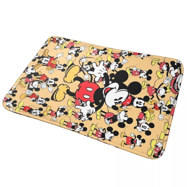 Cute Minnie Cartoon Bathroom Rugs Mat Quick Dry Mickey Bath Rugs Mats Carpet Non-Slip for Shower Tub