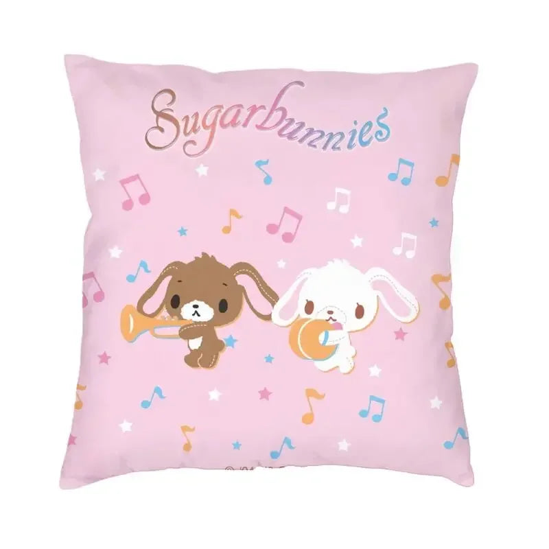 Sugarbunnies Cushion Cover  Print Anime Manga Throw Pillow Case for Sofa Fashion Pillowcase Home Decoration