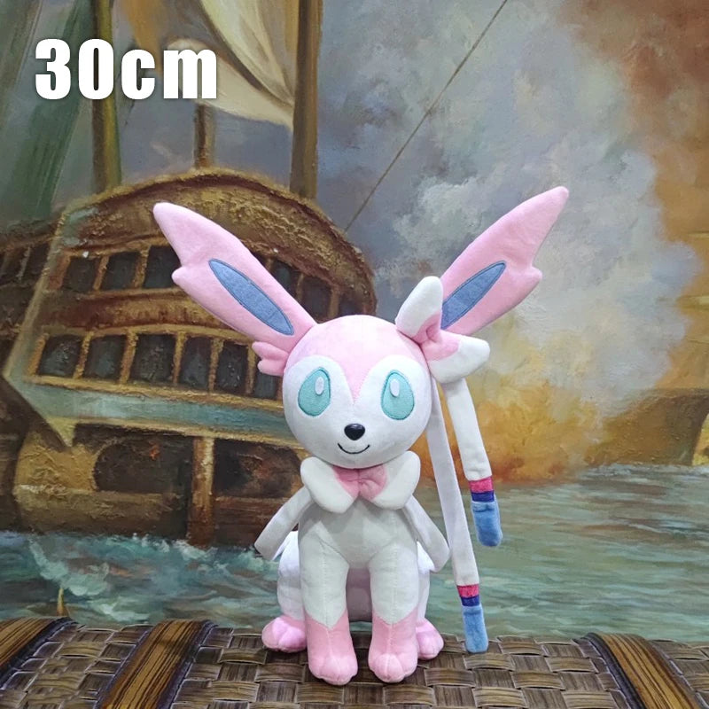 30/50cm Vaporeon Pokemon Sylveon Large Plush Toys Nime Doll Cute Ornament Stuffed Plushie Pillow Pokémon Gift for Children