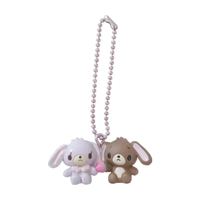 Rare Sugarbunnies Keychain Mascot Cute Kawaii Anime Bunny Keychains Key Chain Keyring Small Gifts Girls Toys