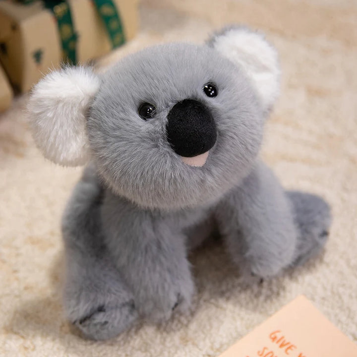 Realistic Grey Raccoon Plush Toy Cuddle Panda Wild Animal Stuffed Toys Brown Horse Soft Doll Capybara Plushie Koala Plush Sloth