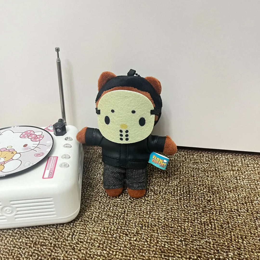 Kawaii Sanrio Hello Kitty Singer Selena Gomez PlushDoll Black  LIL Peep Doll Figure Stuffed Plush  Keychain Cartoon Gift