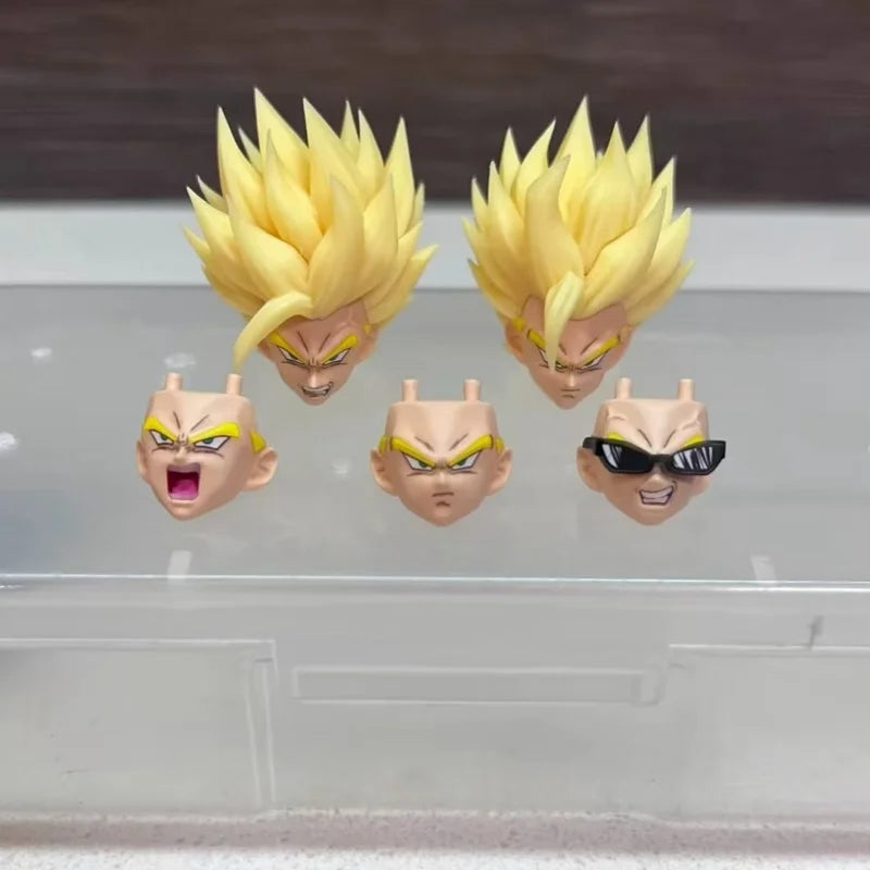 In Stock Dragon Ball Heads Accessories Son Gohan Action Figurine Anime Customized Collection Model Toys Gift
