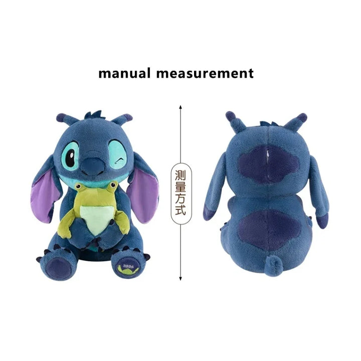 Lilo and Stitch Plush 35/80CM Disney Doll Cartoon Toy Anime Stuffed Kawaii Frog Stich Soft Plushie Kids Birthday Xmas Gifts