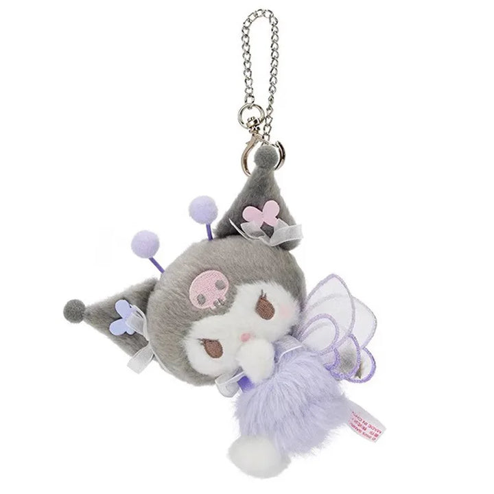 Sanrio Flower Field Whispers My Melody My Sweet Piano Kuromi  Plush Pendant Keychain Backpack  Accessories Keychain Girl gif