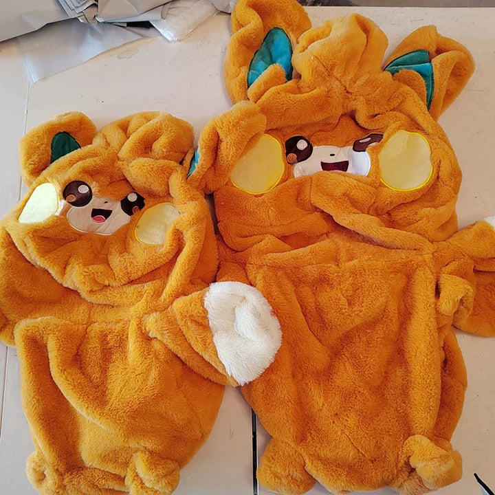 35/45/65cm Pokemon Pawmi Large Plush Toys Anime Doll Giant Pokémon Stuffed Plushie Semi-finished Leather Holster Gift for Kids