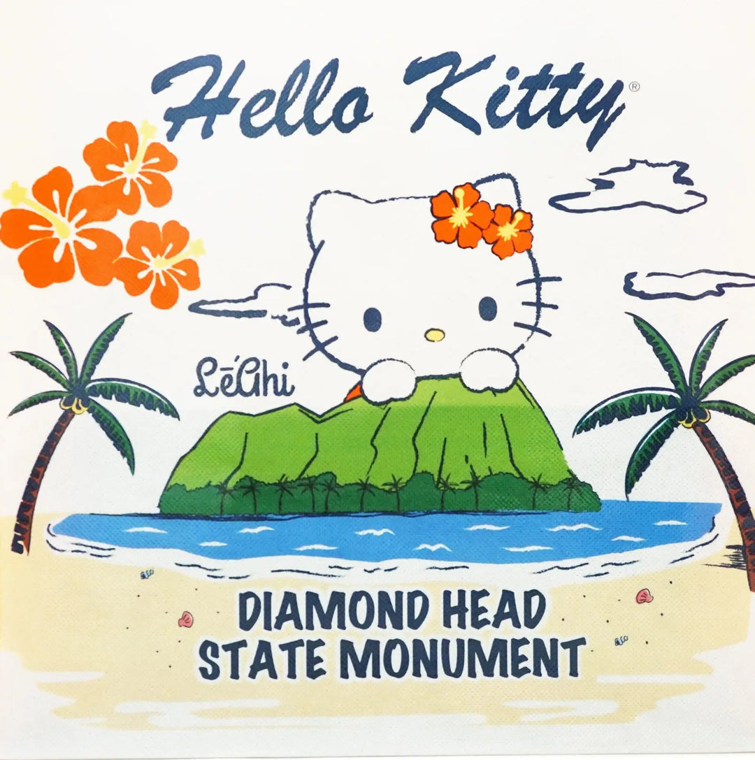 Sanrio Hellokitty Hawaiian Shopping Bag Cartoon Cute Storage Bag Collapsible Handbag Student Shoulder Bag Lunch Bag Shopping Bag