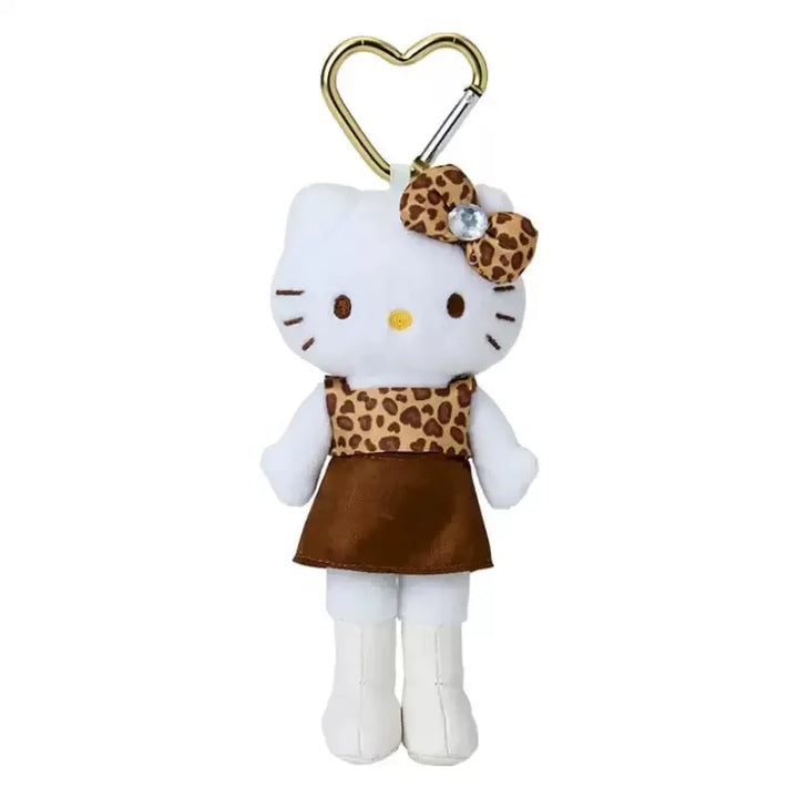Kawaii Sanrio Long Legs  Hello Kitty black skin Plush Keychain Pendant Cute Cartoon 11/13/16CM Doll Toy Backpack Pendant Gift
