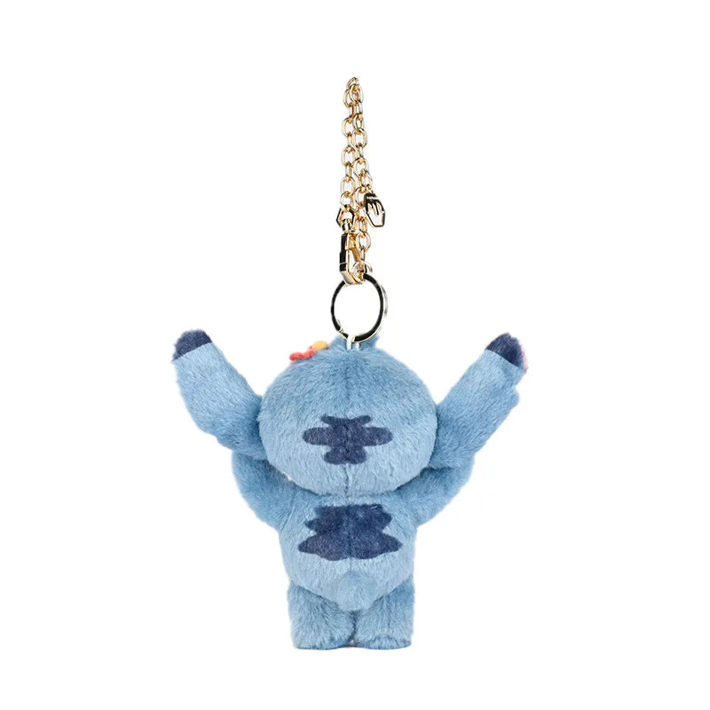 Disney Lilo&stitch Kawaii Plush Toys Backpack Pendant Cute Cartoon Keychain Soft Stuffed Doll Accessories Friends Birthday Gift
