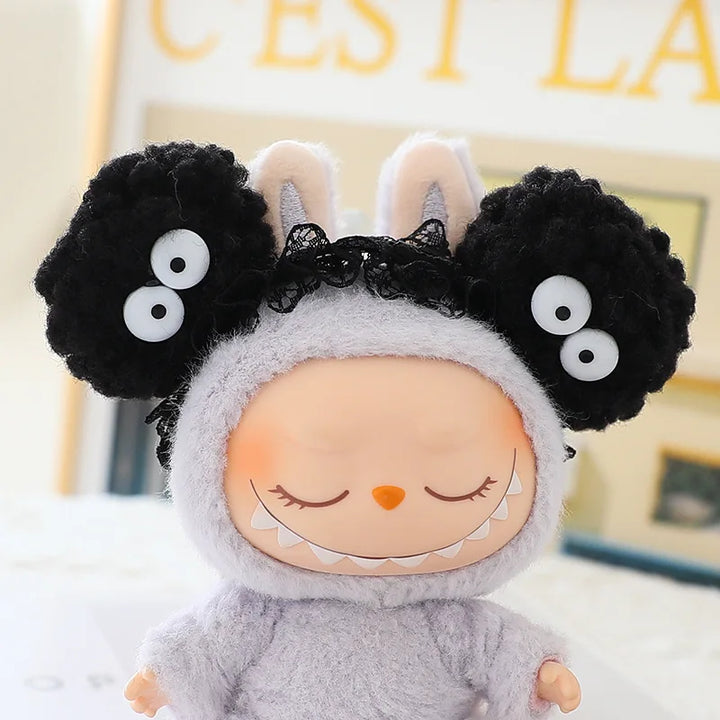 Labubu Doll Hat 15/17cm Plush Doll'S Accessories Sitting Party Labubu I II Idol Dolls Hat