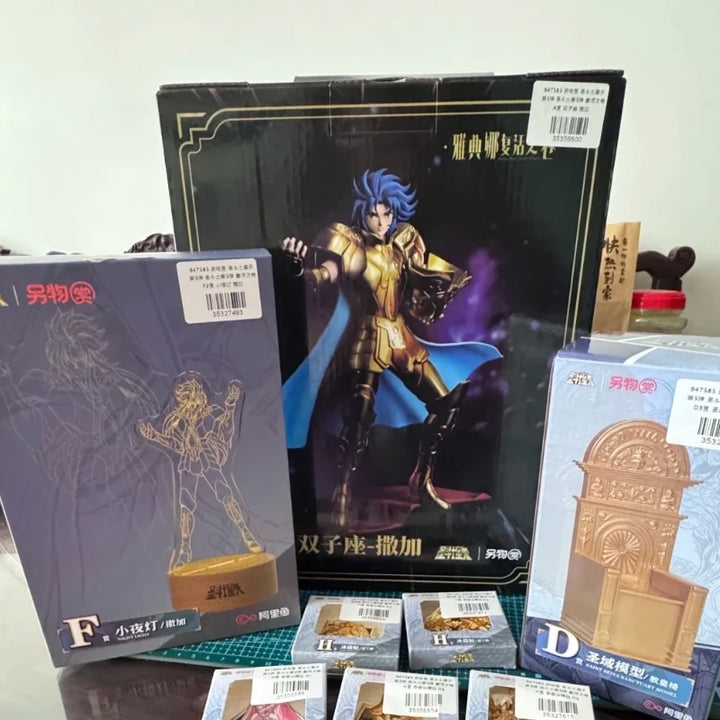 In Stock Saint Seiya Reward Gemini Saga Pisces Action Figure Athena Andromeda  Handpiece Aquarius Kamui Shura Model Gift Toys