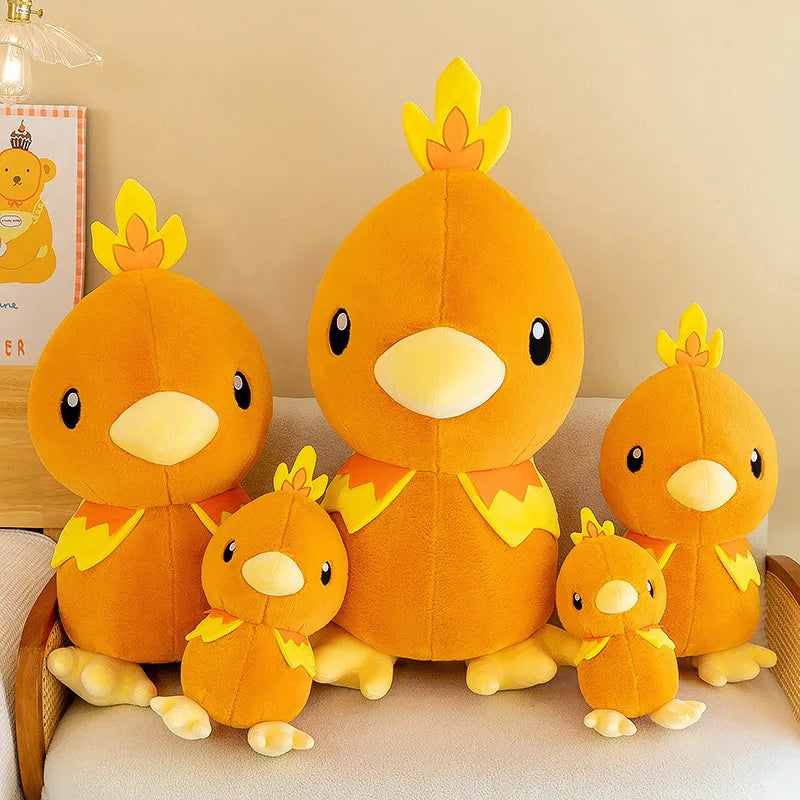 2023 Pokemon Torchic Large Plush Toys Anime Doll Cute Cartoon Pokémon Collection Torchic Stuffed Plushie Pillow Gift for Kids