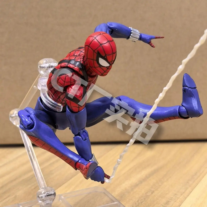 In Sotck Ct Toys Ben Reilly Spiderman Mafex 143 Figure Comic Ver Scarlet Spider Anime Action Figure Spider-Man Custom Gift Toy