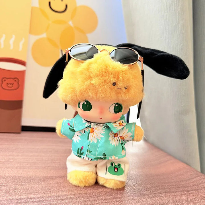 DIMOO WORLD Doll Box Pendulum Accessories Doll Clothes Sand Set Dog Pajamas 15/17cm Labubu Doll Clothes
