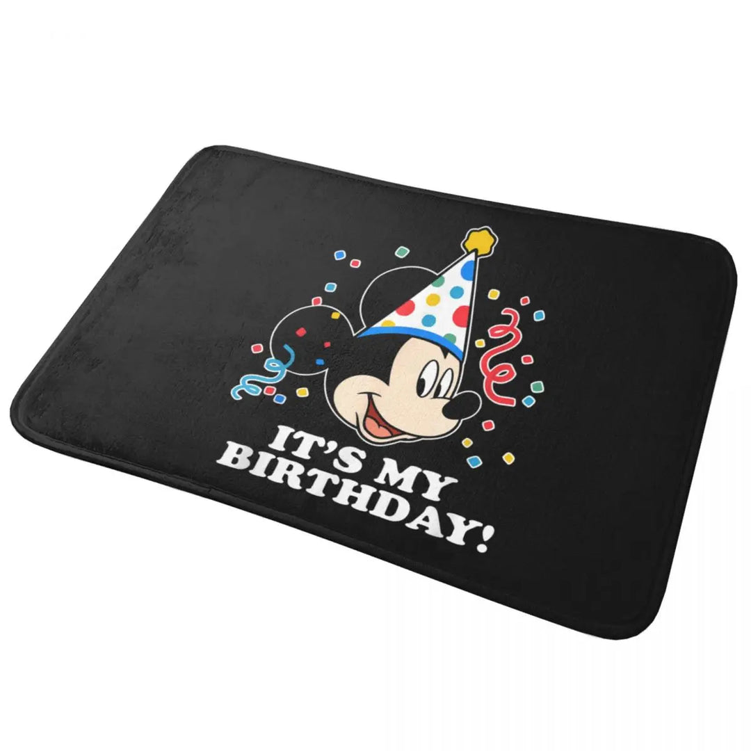 Cute Minnie Cartoon Bathroom Rugs Mat Quick Dry Mickey Bath Rugs Mats Carpet Non-Slip for Shower Tub