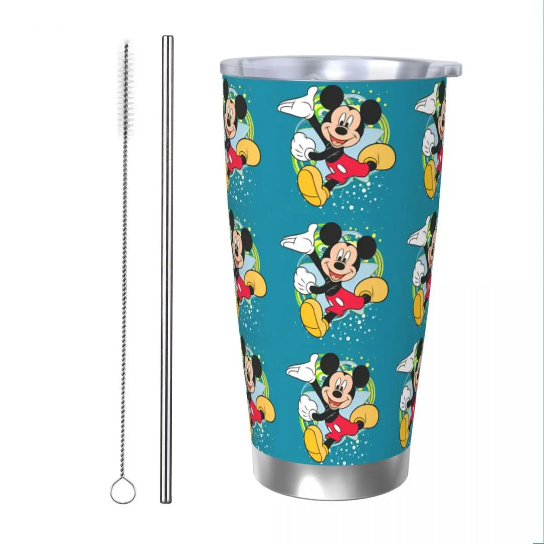 Cartoon Pumpkin Mickey Mouse Tumbler Vacuum Insulated Halloween Design Coffee Cups Vacuum Flask Outdoor Mug Water Bottle, 20oz