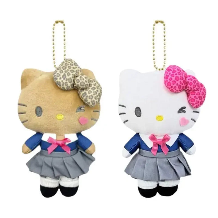 15cm  Popular Kawaii Sanrio Hello Kitty Heisei Hot Girls Series Plush Keychain Pendant Cartoon Cute Doll Bag Pendant Girl Gif