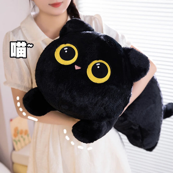 1pc Kawaii Chonky Lying Cat Plush Toys Stuffed Cute Kitty Dolls Lovely Squishy Pillow Soft Cartoon Cushion Girls Christmas Gifts