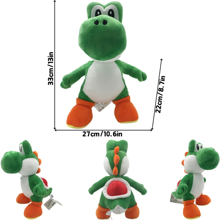 Kawaii Mario Green Blue Pink Black Yoshi Soft Plush Toys Cute Anime Eggs Stuffed Animals Peluche Dolls Festivals Birthday Gifts