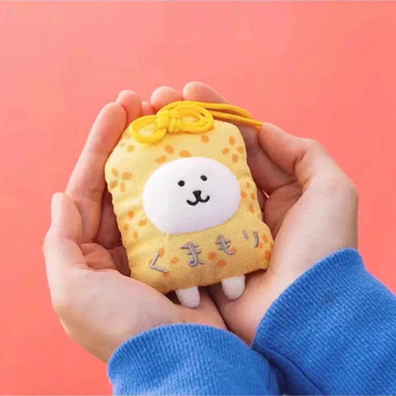 New Kawaii Joke Bear Plush Doll Keychain fukubukuro Series bee Polar bear Bag Pendant Soft Stuffed Accessories Animal Toys Gift