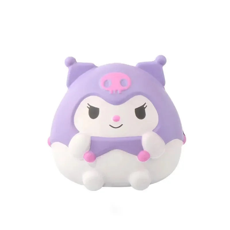 Kawaii Melody Decompression Sanrio Kuromi Cinnamoroll Stress Relief Squishy Anime Cartoon Children's Hand Pinch Toy Healing Gift