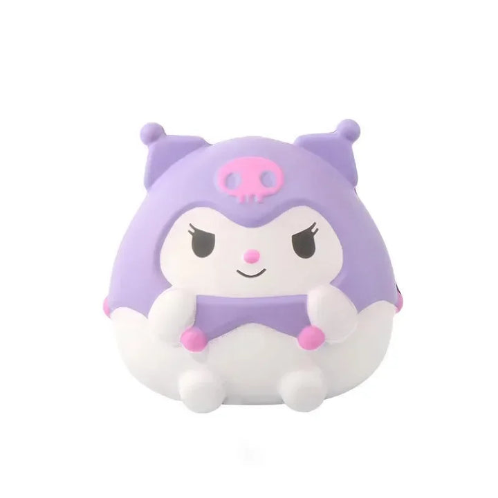 Kawaii Melody Decompression Sanrio Kuromi Cinnamoroll Stress Relief Squishy Anime Cartoon Children's Hand Pinch Toy Healing Gift