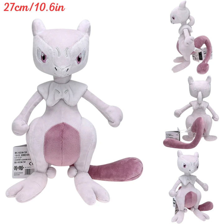 Kawaii Pokemon Gengar Magikarp Psyduck Soft Plush Toys Mew Mewtwo Poliwag Lapras Galarian Ponyta Stuffed Animals Peluche Dolls