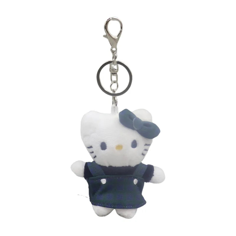 Kawaii Sanrio Hello Kitty Plush Toys Creative Keychain Football Ski Volleyball Backpack Pendant Decoration Couple Festival Gift