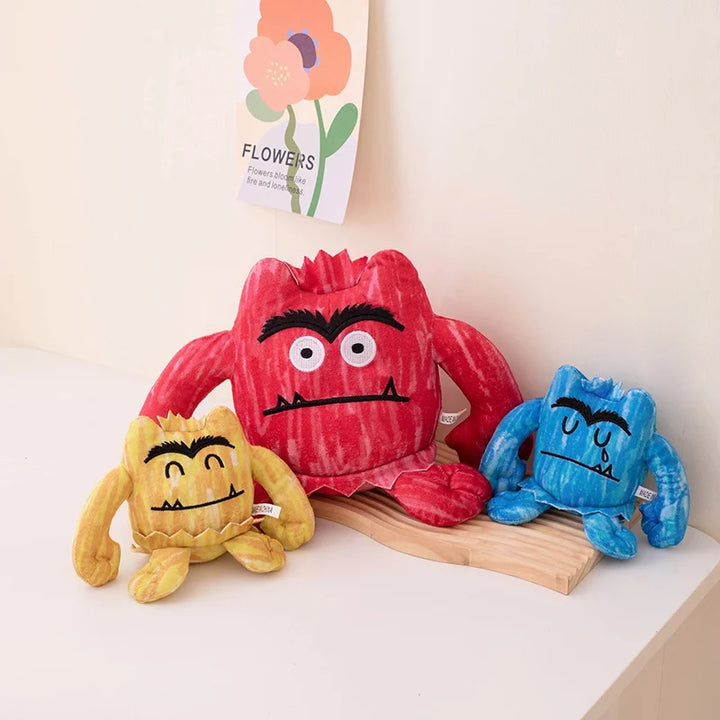 Cute Monster Plush Toy Stuffed Soft Emotion Monster Soft Doll Small Pendant Kids Toys Christmas Birthday Gift for Boy Girl