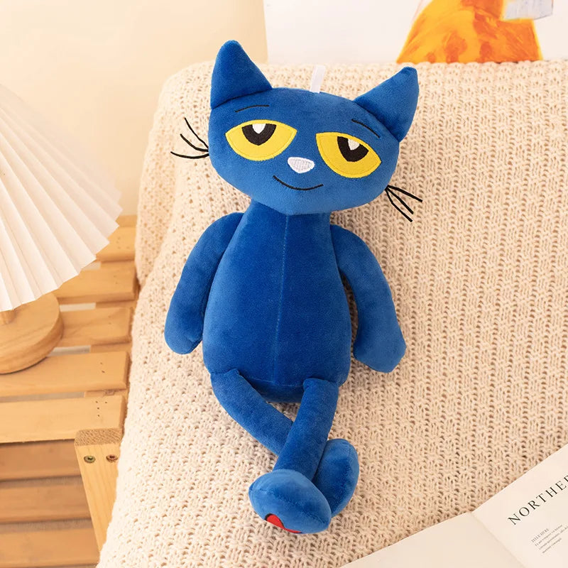 Cute Cartoon Anime Plush Pete The Cat Toy 40cm Stuffed Game Animation figure Pete Soft Doll Kids Birthday Gifts Room Decor
