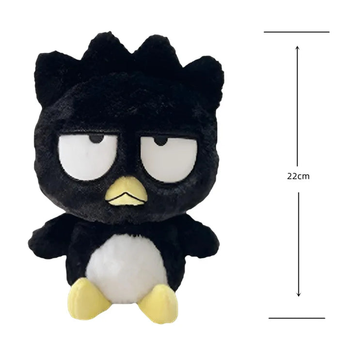 22cm Cute Cartoon ‌Badtz-Maru‌ Plush Doll Soft Toy Bedroom Sofa Ornaments Pillow Home Decoration Dolls Gift for Boys and Girls