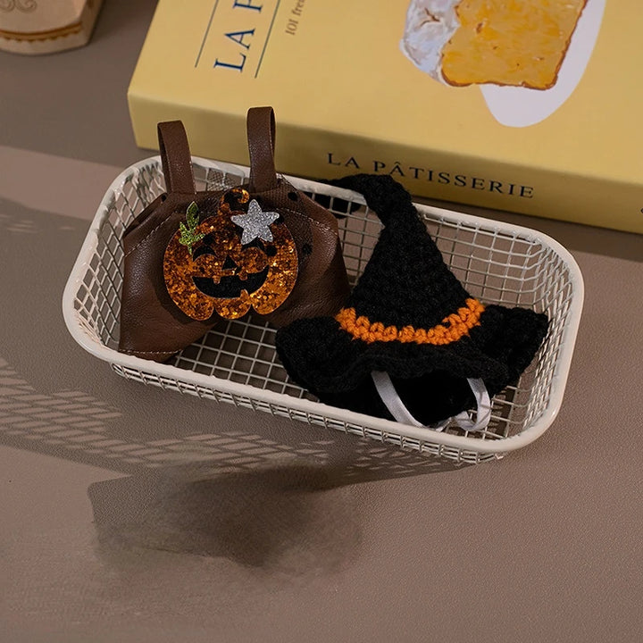 Labubu Doll Clothes Holiday Overalls Replacement Outfit for Halloween Christmas 1-3 Generation Vinyl Figure Hanging Decor