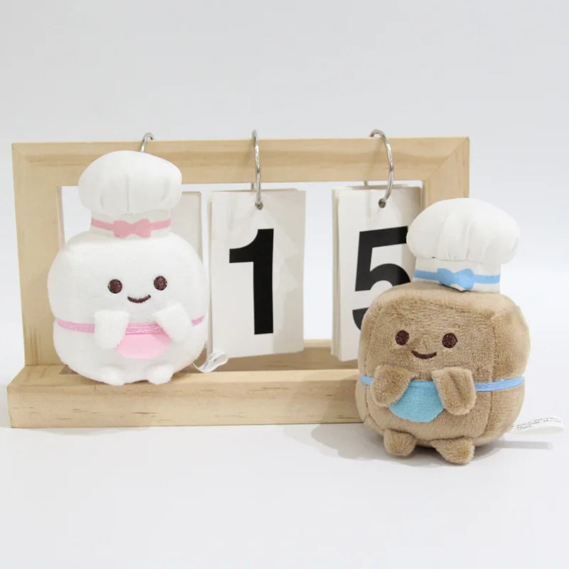 Cute Sumikkogurashi Plush Keychain Doll Soft Backpack Pendant White Sugar/Brown Sugar Children's Toys Christmas Surprise Gift