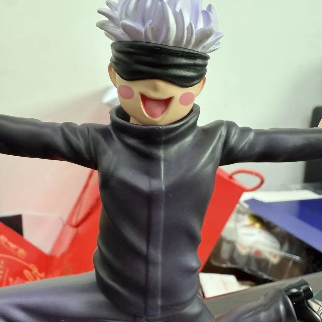 Jujutsu Kaisen Anime Figures Satoru Gojo Figure Gojo Skateboard Andwobble Figurine Pvc Statue Gk Collection Model Doll Toys