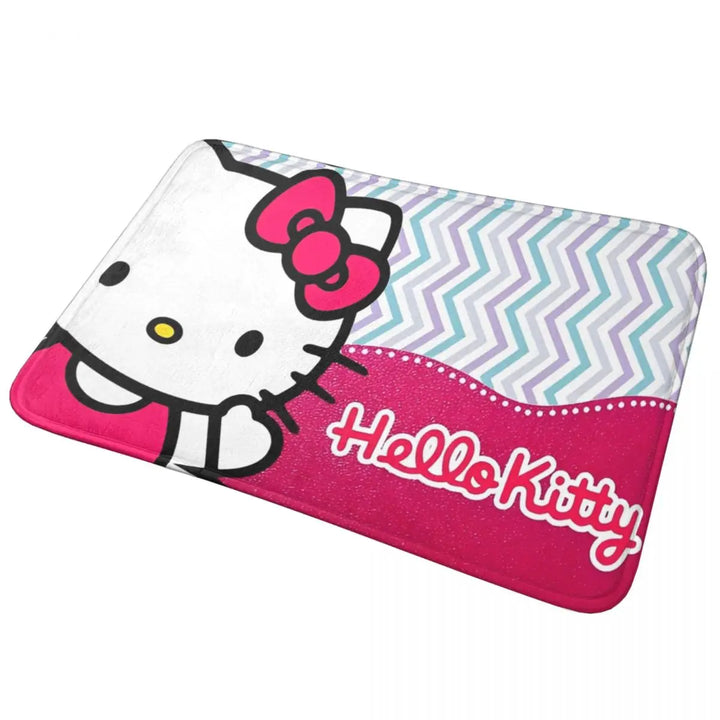 Hello Kitty Bathroom Rugs Mat Water Absorbent Bath Rugs Mats Carpet Non-Slip for Kitchen Shower