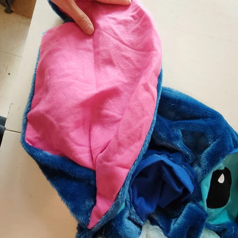 110/130cm Disney Lilo and Stitch Plush Toys Pixar Anime Big Stich Angel Doll Pillow Semi-finished Leather Holster Gift for Kids
