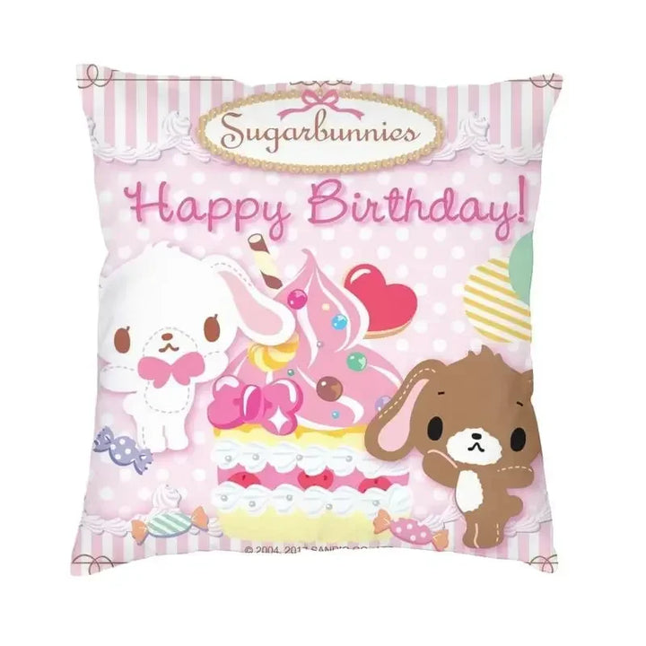 Sugarbunnies Cushion Cover  Print Anime Manga Throw Pillow Case for Sofa Fashion Pillowcase Home Decoration