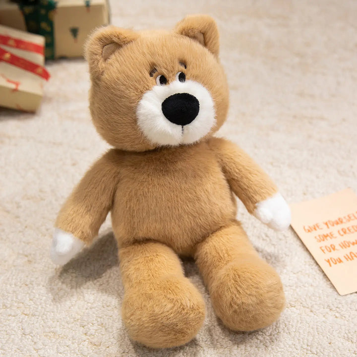 Fluffy Husky Plush Toy Golden Monkey Stuffed Wild Animal Pink Pig Soft Dolls Kawaii Penguin Plushie Bear Brown Teddy Bear Gifts