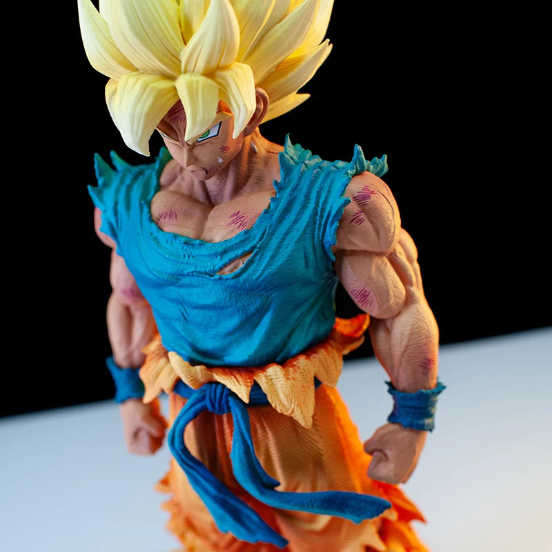In Stock Dragon Ball Z Son Goku Ssj Figure Super Saiyan Goku Action Figures 28cm Pvc Statue Collection Model Customized Toy Gift